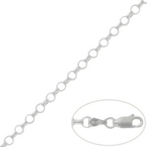 Cadena plata 925mm rolot – 4.50mm