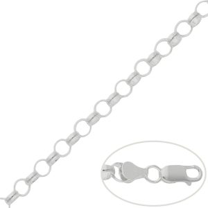 Cadena plata 925mm rolot – 7mm