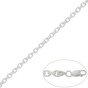 Cadena plata 925mm rolot 4 caras – 4mm