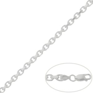 Cadena plata 925mm rolot 4 caras – 5mm