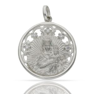 Medalla plata 925mm v. del carmen – 25mm