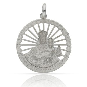 Medalla plata 925mm v. del carmen – 25mm
