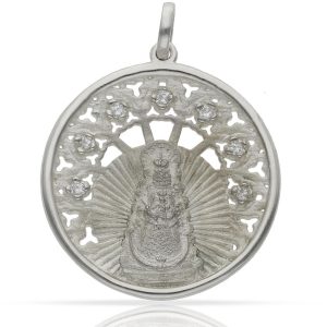 Medalla plata 925mm v. del rocio – 30mm