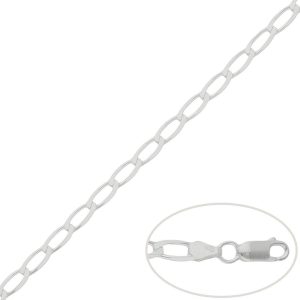 Cadena plata 925mm bilbao – 4.5mm
