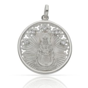 Medalla plata 925mm v. del rocio – 25mm
