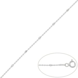 Cadena plata 925mm bolas – 2.50mm