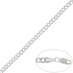 Cadena plata 925mm barbada – 5mm