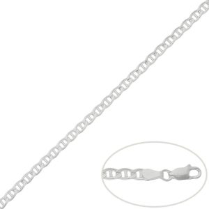 Cadena plata 925mm ancla – 4mm