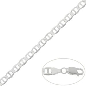 Cadena plata 925mm ancla – 6.50mm
