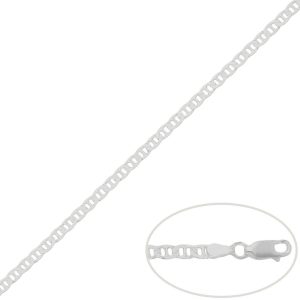 Cadena plata 925mm ancla – 3mm