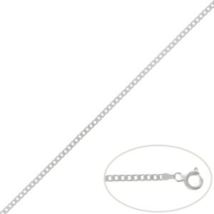 Cadena plata 925mm barbada – 2mm
