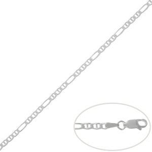 Cadena plata 925mm ancla – 3mm