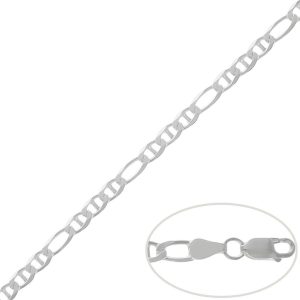 Cadena plata 925mm ancla – 5mm