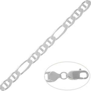 Cadena plata 925mm ancla – 8mm