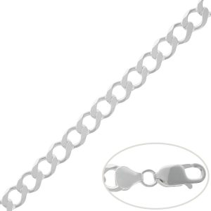 Cadena plata 925mm barbada – 8.50mm