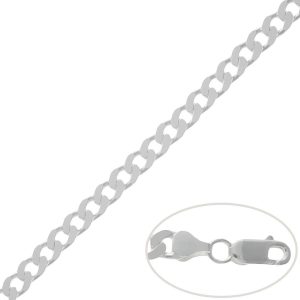 Cadena plata 925mm barbada – 6.50mm