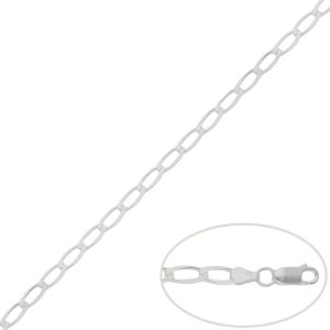 Cadena plata 925mm bilbao – 4mm