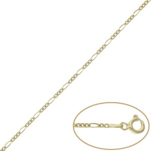 Cadena plata chapada oro 3×1 – 2mm