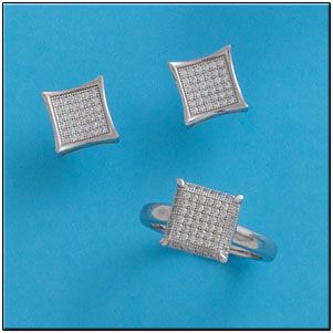 Pendientes plata 925mm circonitas