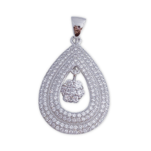 Colgante plata 925mm circonitas