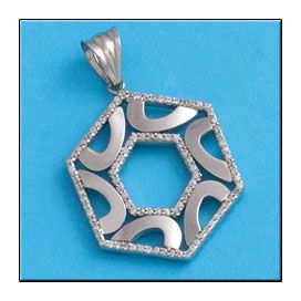 Colgante plata 925mm circonitas