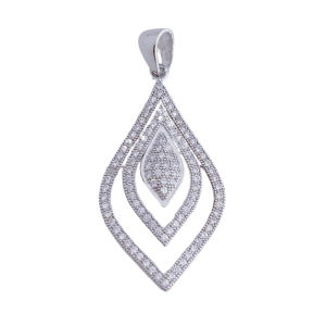 Colgante plata 925mm circonitas