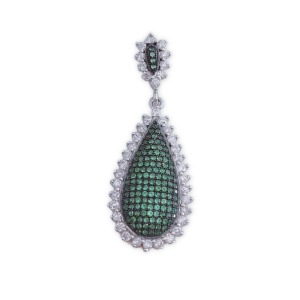 Colgante plata 925mm lagrima circonitas