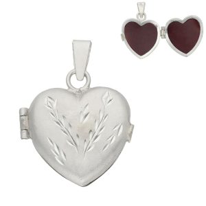 Guardapelo plata 925m corazon – 22x23mm