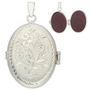 Guardapelo plata 925m oval – 28x38mm