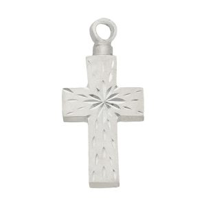 Guardacenizas plata 925mm cruz – 17x34mm