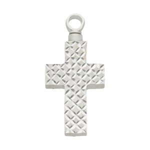 Guardacenizas plata 925mm cruz – 17x34mm