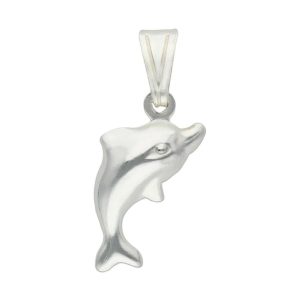Colgante plata 925mm delfin grande