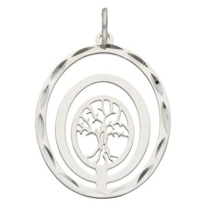 Colgante plata 925mm arbol de la vida