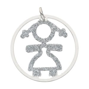 Colgante plata 925mm niña
