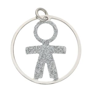 Colgante plata 925mm niño