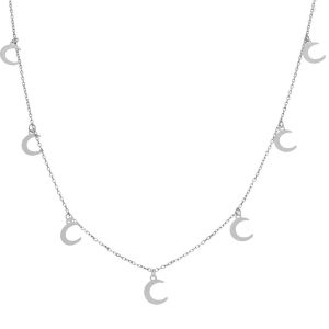 Gargantilla plata 925m charms lunas