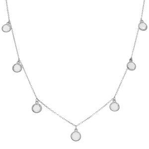 Gargantilla plata 925mm piedras circonitas