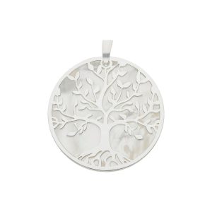 Colgante plata 925mm arbol de la vida nacar – 18mm