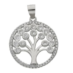 Colgante plata 925mm arbol de la vida circonitas – 20mm