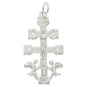 Cruz plata 925mm caravaca – 15x28mm