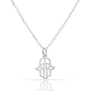 Gargantilla plata 925mm mano de fatima