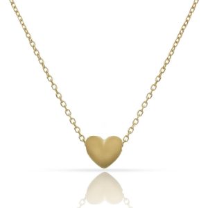 Gargantilla plata chapada oro corazon