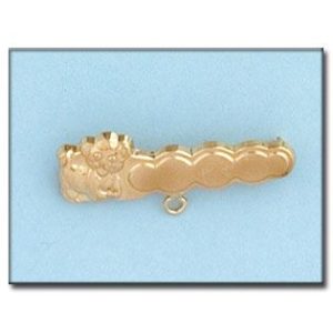 Alfiler oro 18kl oso