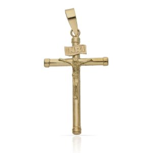 Cruz oro 18kl cristo – 15x28mm