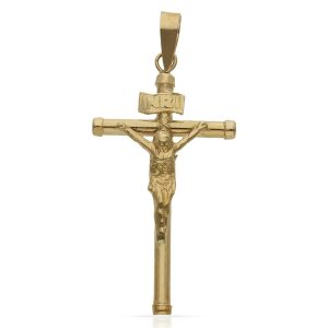 Cruz oro 18kl cristo – 18x32mm