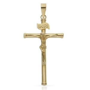 Cruz oro 18kl cristo – 17x32mm