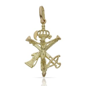 Cruz oro 18kl del legionario -18x28mm