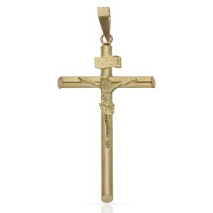 Cruz oro 18kl cristo – 19x36mm