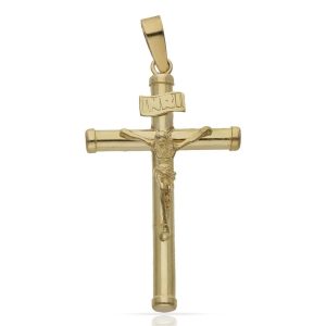 Cruz oro 18kl cristo – 18x33mm