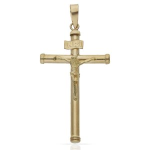 Cruz oro 18kl cristo – 21x36mm